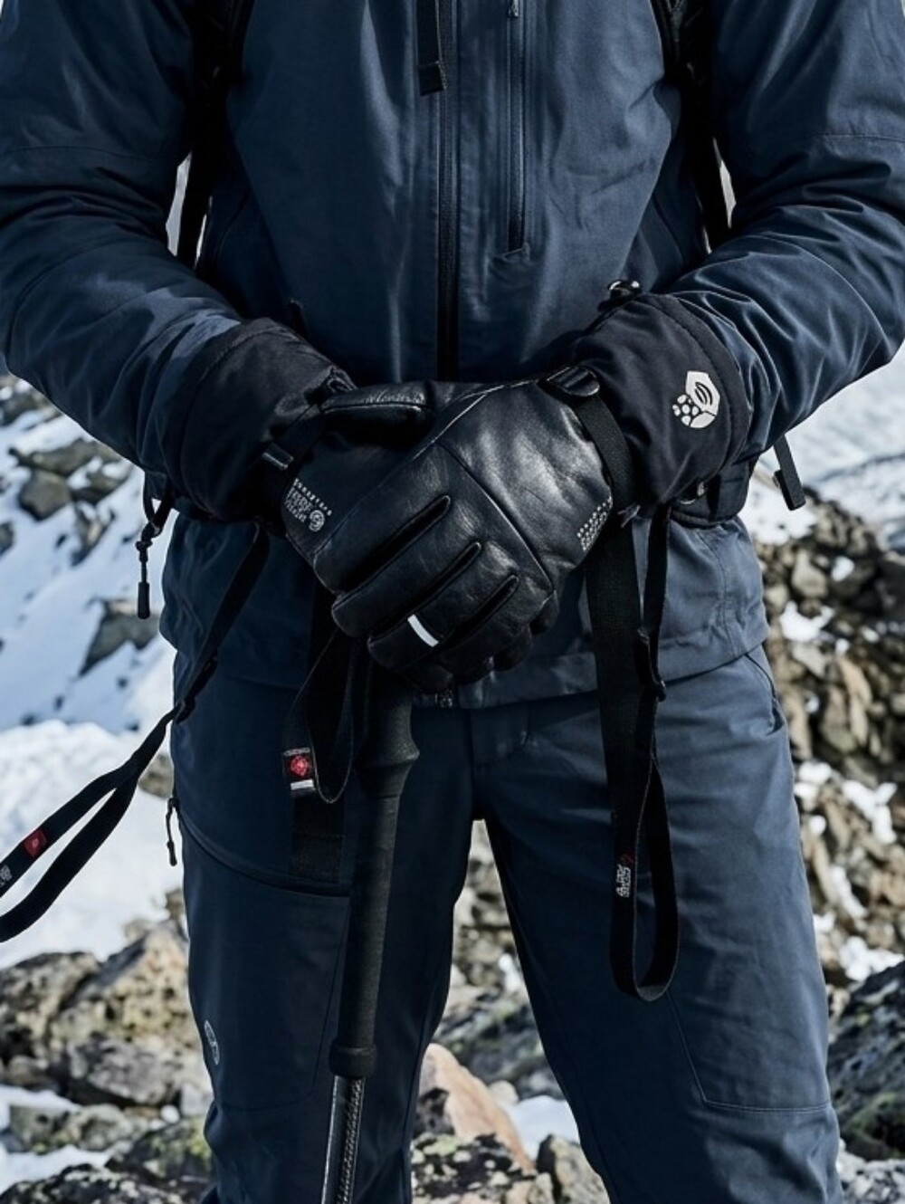 Mountain Hardwear Black Gore-Tex Gloves